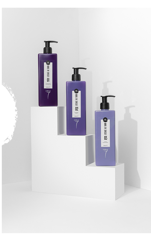 les 3 produits nécessaire au protocole lissage au tanin
