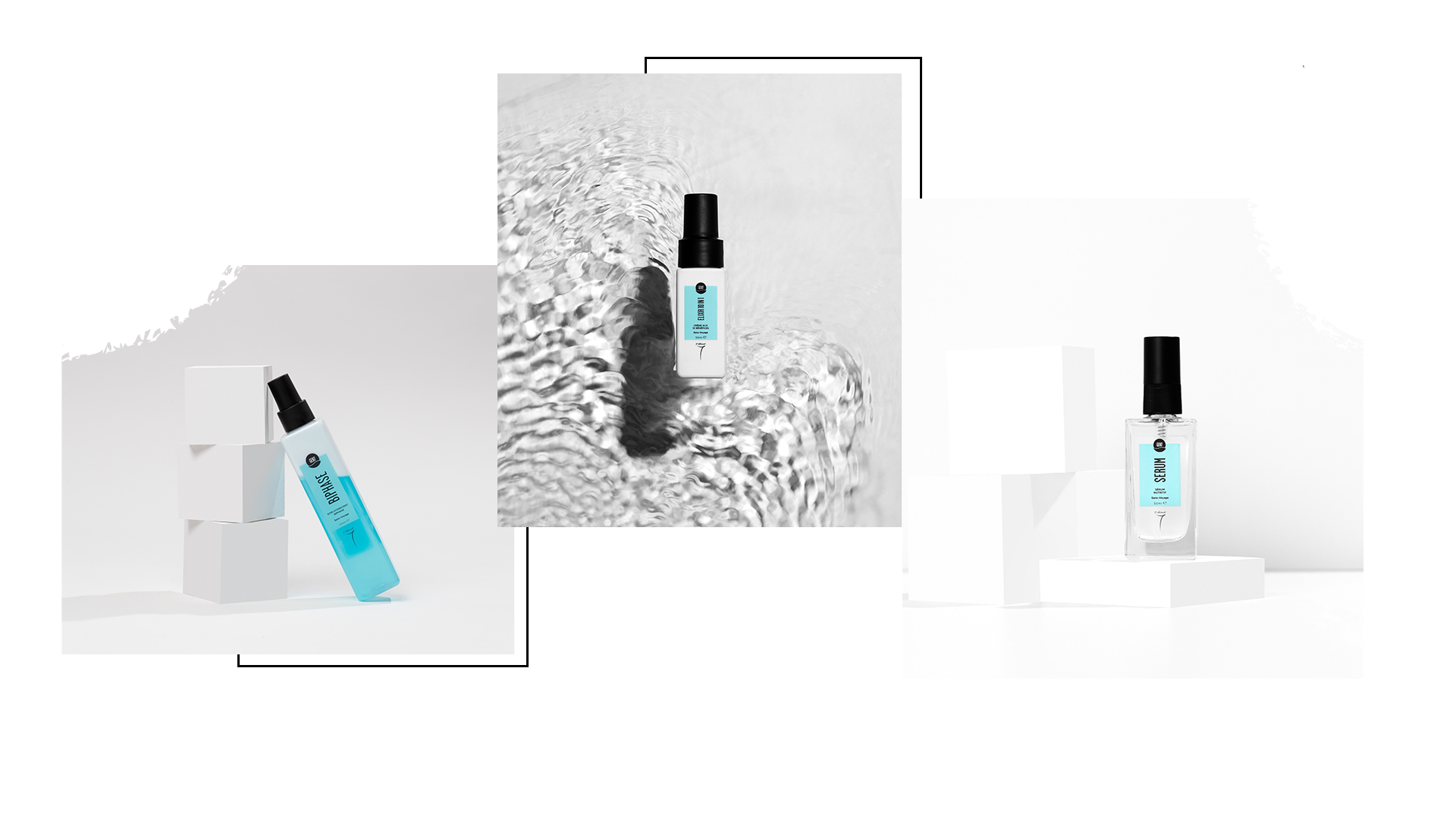 3 visuel de 3 produit de la gamme de soins sans rinçage