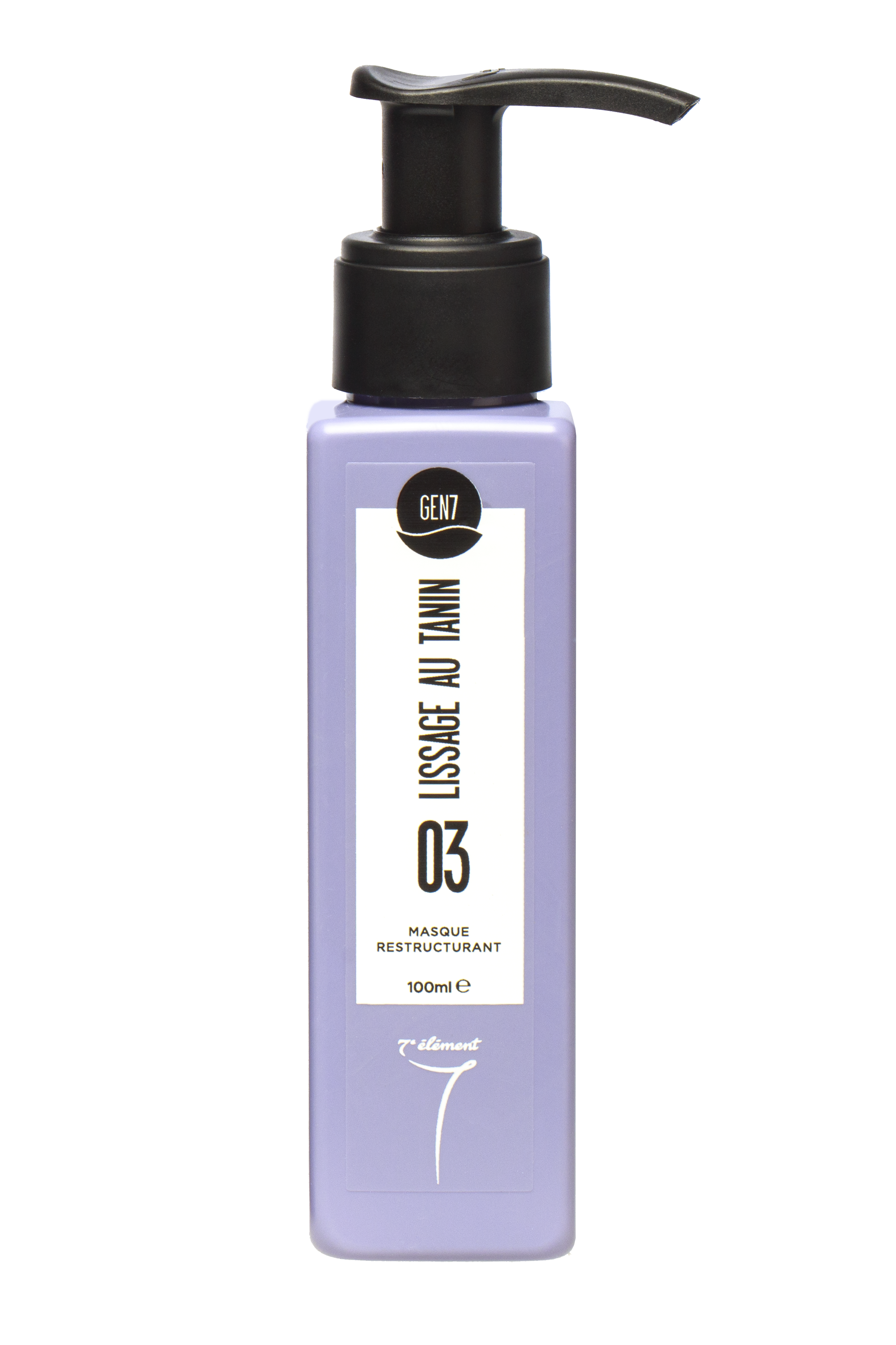 lissage au tanin 03 avec formule (protéine de tanin, huile d'açaï, beurre de karité) et un ph de 3,5 à 4,5